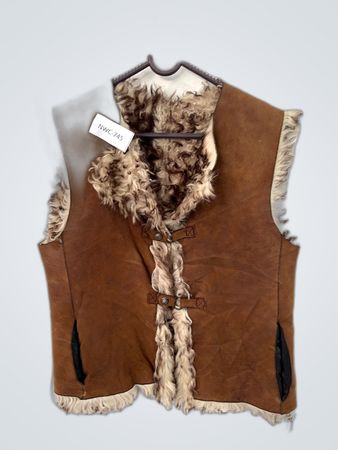 Brown Fur-Lined Vest