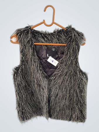 Tally Weijl Gray Fuzzy Vest