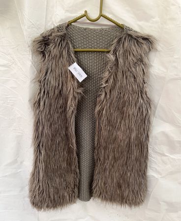 Gray Fur Vest