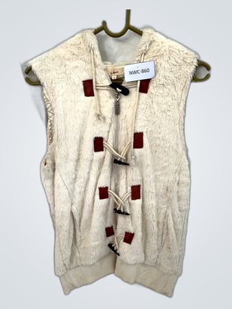 White Fuzzy Vest