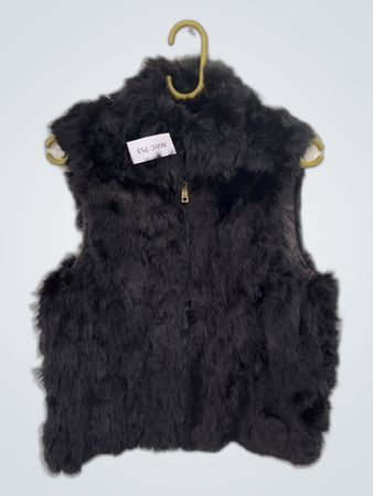 Black Fur Vest