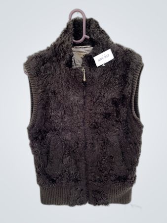 Gray Fuzzy Vest