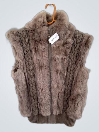 Furry Gray Vest