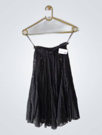 Black Sequined Skirt
