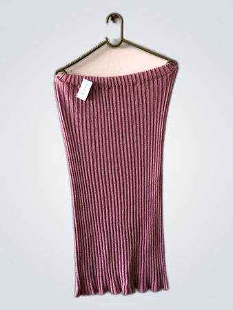 Pink Ribbed Tube Top