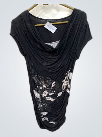 Jennifer Taylor Black Floral Blouse