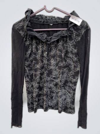 Black Butterfly Blouse