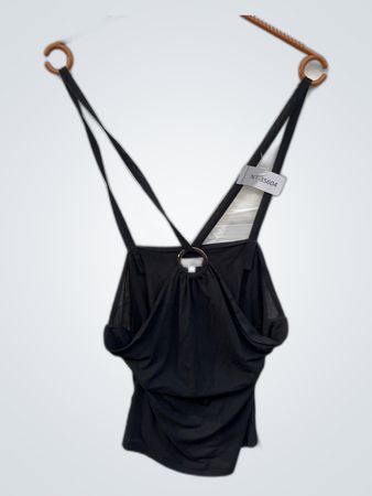 Black Ring Detail Top