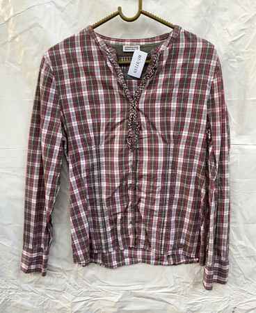 Street One Plaid Blouse