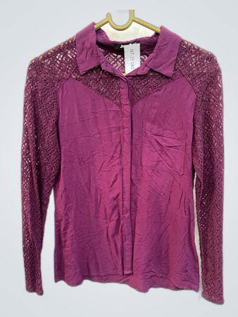 Jennyfer Purple Lace Blouse