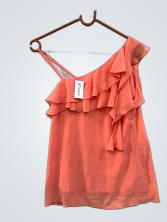Peach Ruffled Top