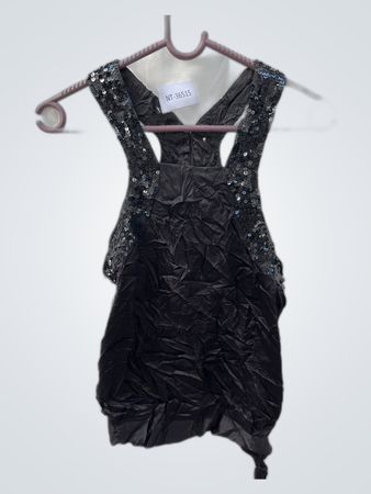 Black Sequined Dress