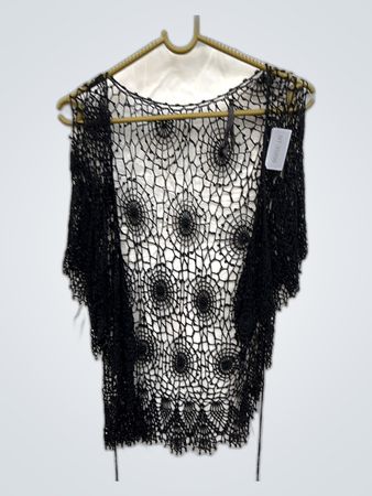 Black Crochet Top