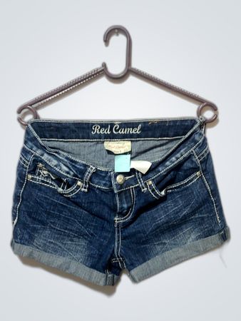 Red Camel Denim Shorts