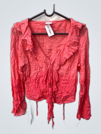 Pink Crinkled Blouse