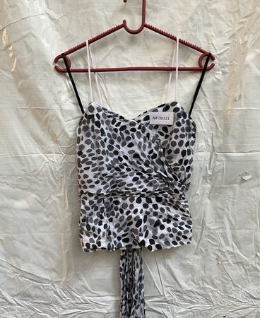 Naf Naf Printed Wrap Blouse