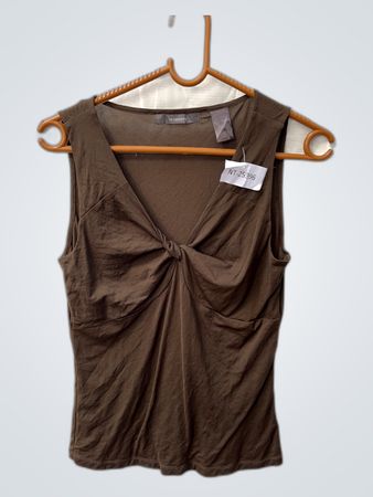 Liz Claiborne Brown Sleeveless Top
