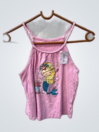 Pink Mermaid Graphic Tank Top