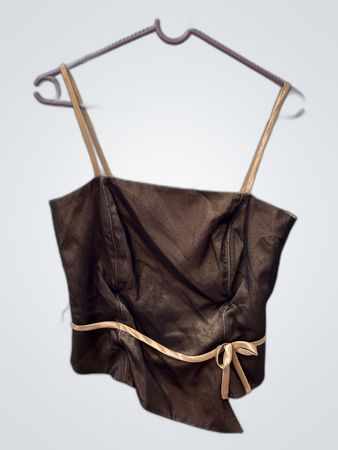 Brown Metallic Top