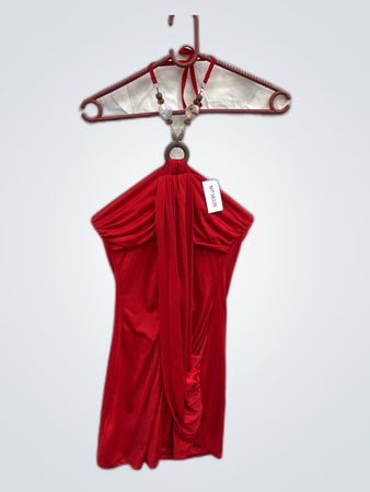Red Halter Neck Dress
