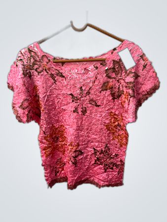 Pink Floral Blouse