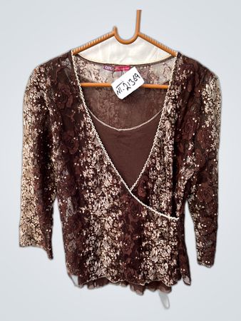 Brown Lace Top