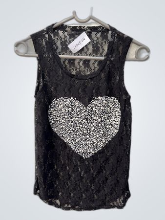 Suz & Shier Sheer Lace Blouse