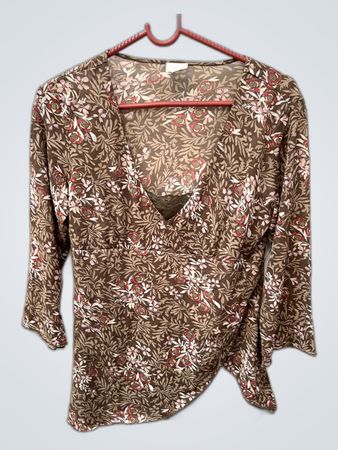 Blouse with Floral Pattern