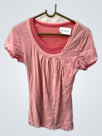 Pink Ruffled T-Shirt