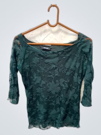 Green Floral Blouse