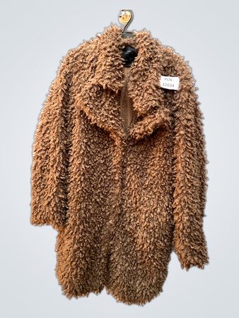 Zara Brown Fuzzy Coat
