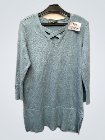 89th & Madison Blue Long Sleeve Top