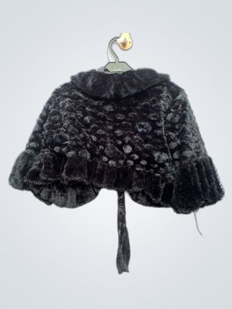 Black Fur Cape