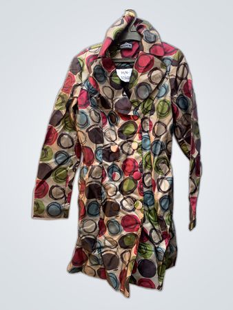 Long Sleeve Floral Pattern Coat