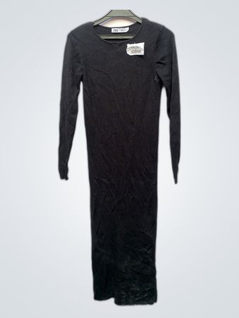 Zara Black Long Sleeve Dress