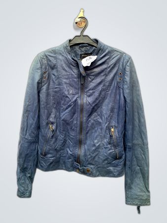 Blue Leather Jacket