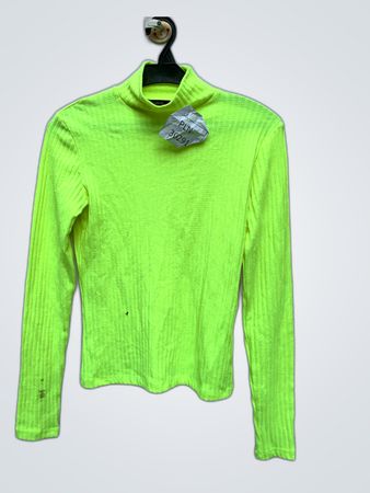 Pull & Bear Neon Green Turtleneck Sweater