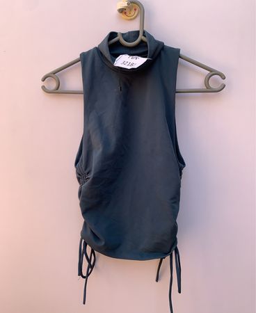 Gray Sleeveless Top