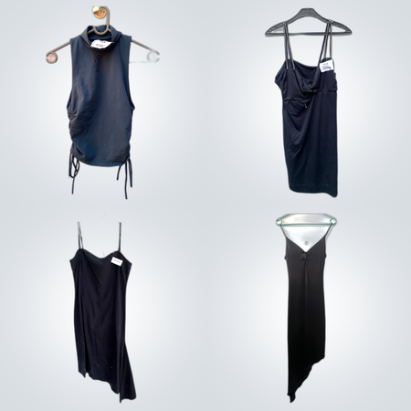 Stripped Dresses +Waist Coats Bundles (FV-214)