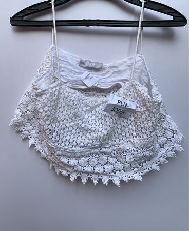 White Lace Crochet Top