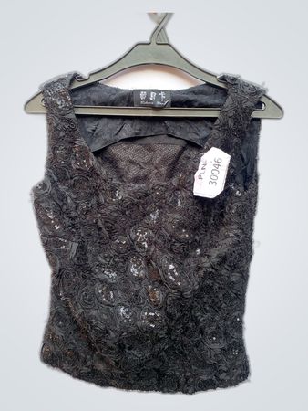 Black Sequined Top