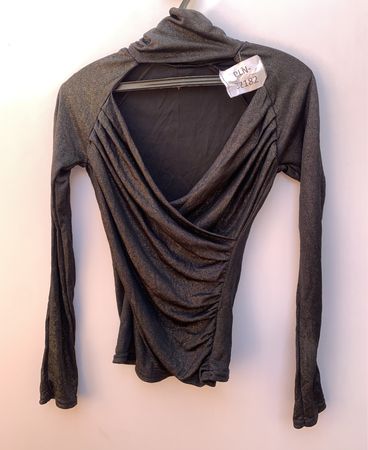 Gray Long-Sleeve Top
