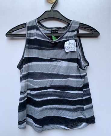 Otto Kern Gray Striped Tank Top