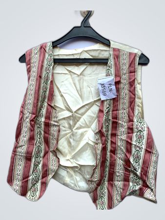 Vest with Floral Pattern