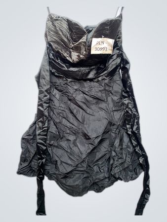 Black Crumpled Top
