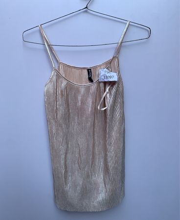 Gold Metallic Tank Top