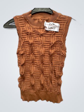 Brown Knit Vest