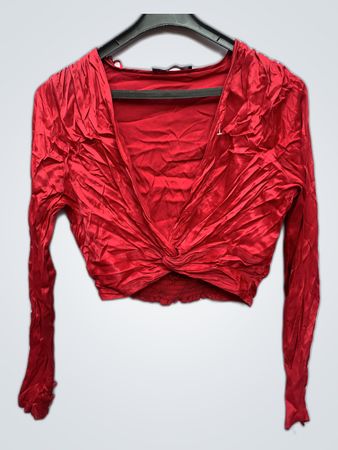 Red Long-Sleeve Top