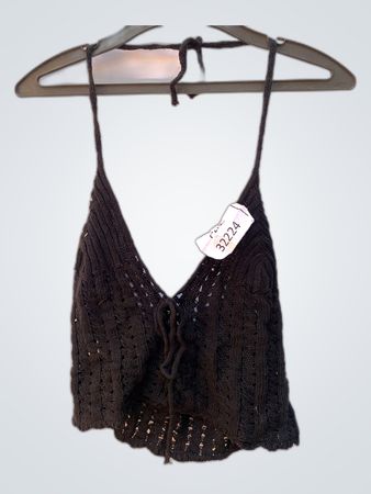 Black Crochet Top