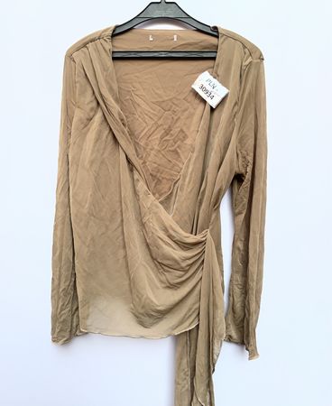 Tan Wrap Top